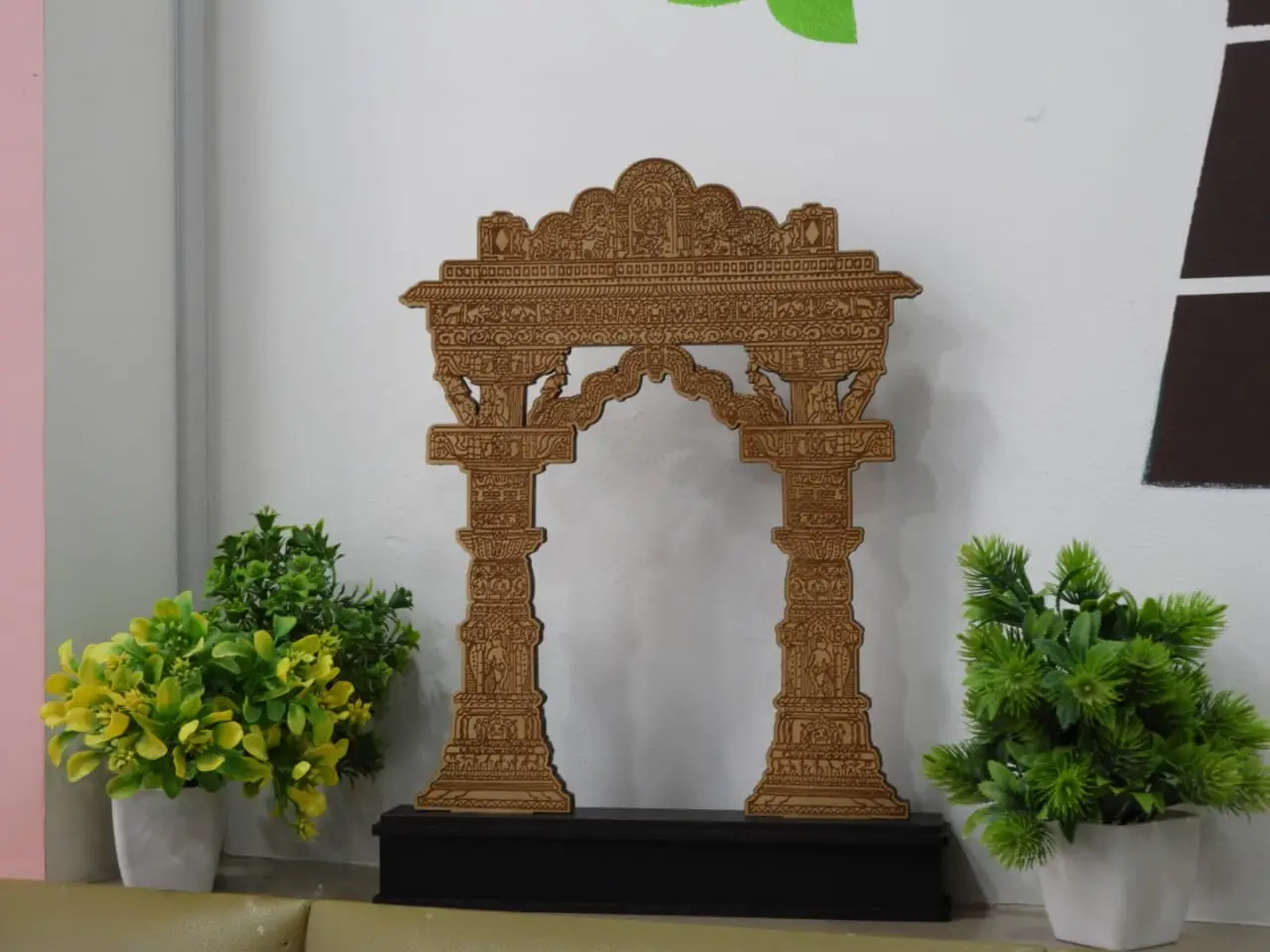 Traditional Indian MDF Kirti Toran Arch | Handcrafted Cultural Decor - Image 2