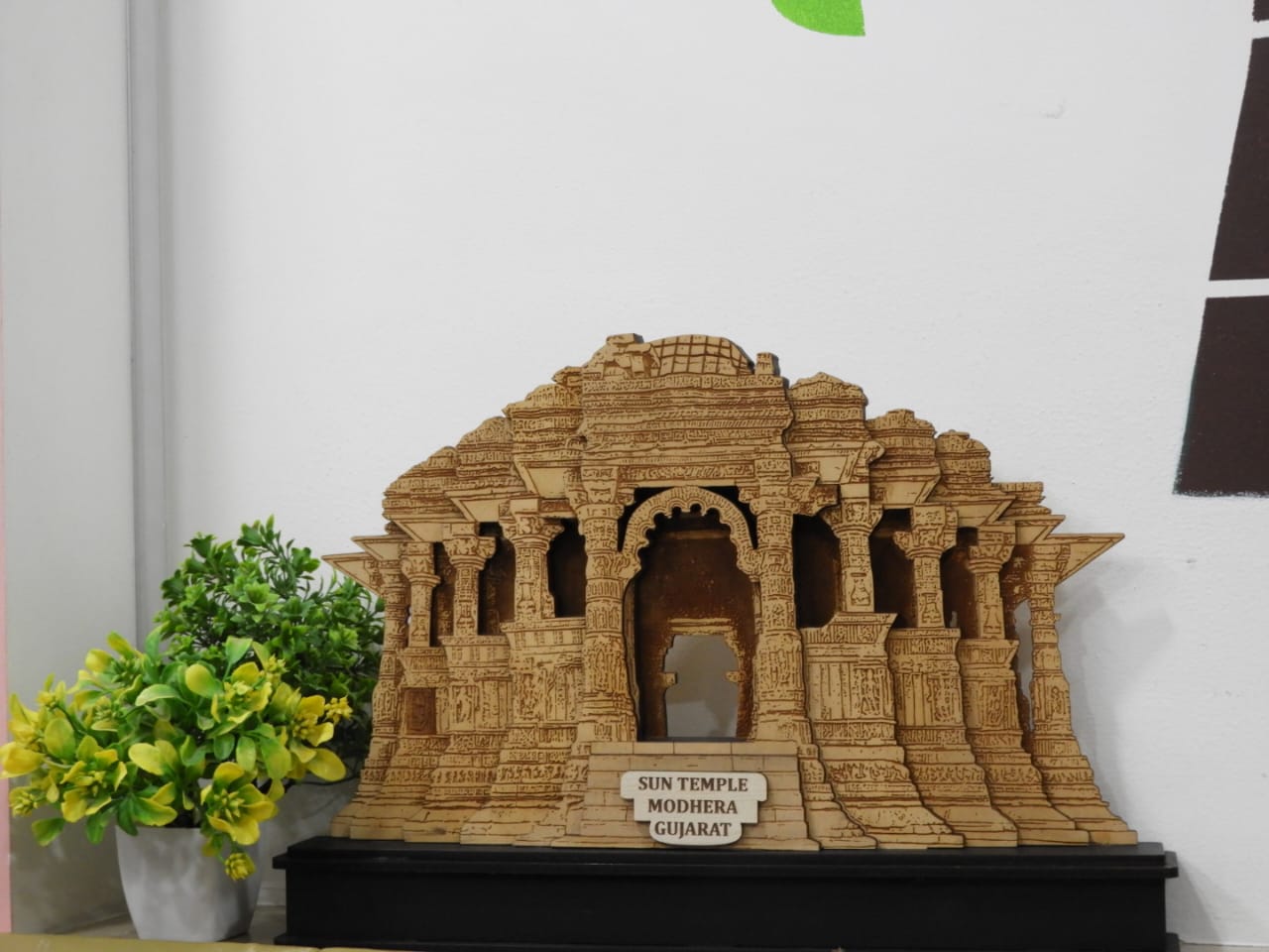 Sun Temple Modhera 3D Laser Cut MDF Sculpture | Gujarat Heritage Showpiece - Image 2