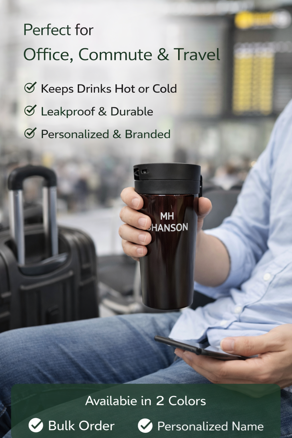 Personalized Travel Coffee Mug - Image 3